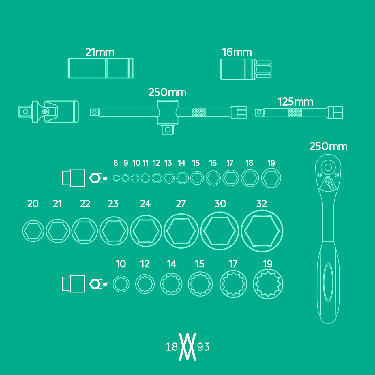 FACOM Zündkerzeneinsetzarm Flexibel 316mm - Profi-Werkzeug Für Werkstätten