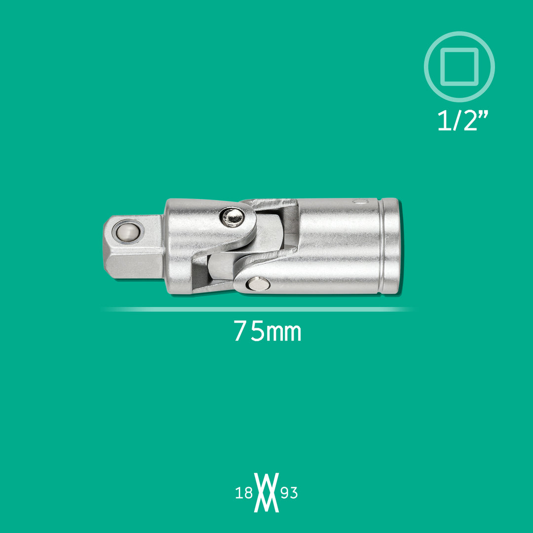 PROXXON 23560 Kardangelenk 10 Mm (3/8") – Beidseitig Vierkant, Robust & Langlebig Für Flexible Werkzeugführung