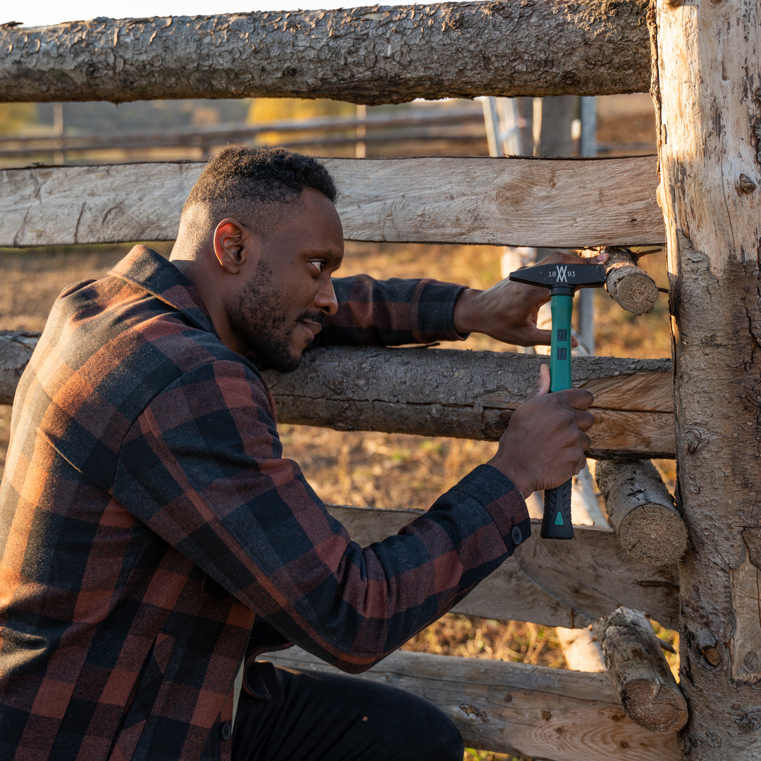 Brüder Mannesmann Klauenhammer - Amerikanische Form Mit Fiberglasstiel M 718-16